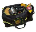 lightning x lxfb10wv firefighter step in rolling turnout bunker gear bag with wheels and reflective black