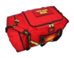 lxfb10 embroidered customized firefighter turnout gear bag red