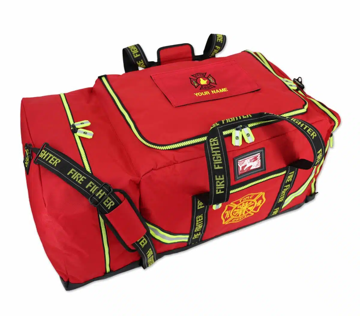 lightning x lxfb10 fb10 3xl xxxl large jumbo fireman firefighter turnout bunker gear bag red step in with custom embroidered department logo