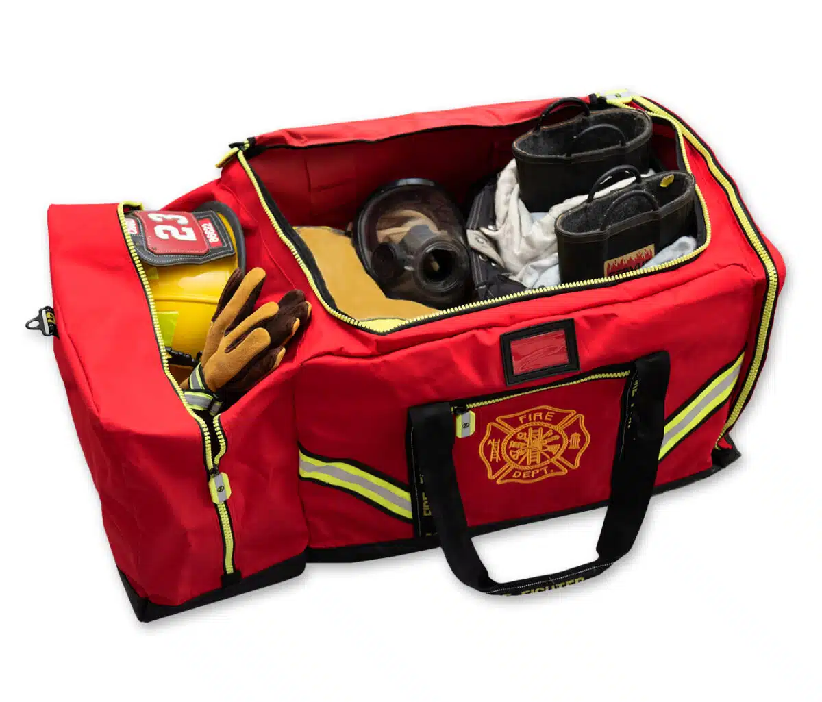 lightning x lxfb10 fb10 3xl xxxl large jumbo fireman firefighter turnout bunker gear bag red step in