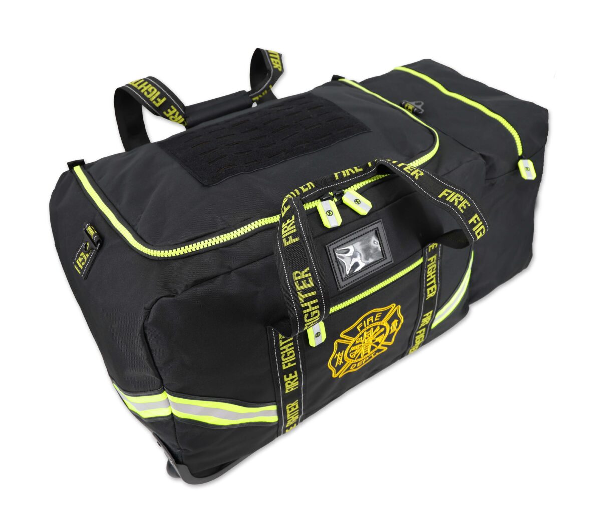 lightning x lxfb10wv firefighter step in rolling turnout bunker gear bag with wheels and reflective black