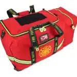lightning x lxfb10wv firefighter step in rolling turnout bunker gear bag with wheels and reflective red