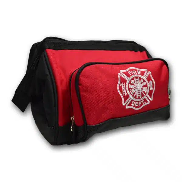 Lightning X multi-purpose wide mouth gear bag with reinforced bottom, mesh pockets, elastic loops, and heavy-duty nylon construction for toiletries, tools, or personal storage