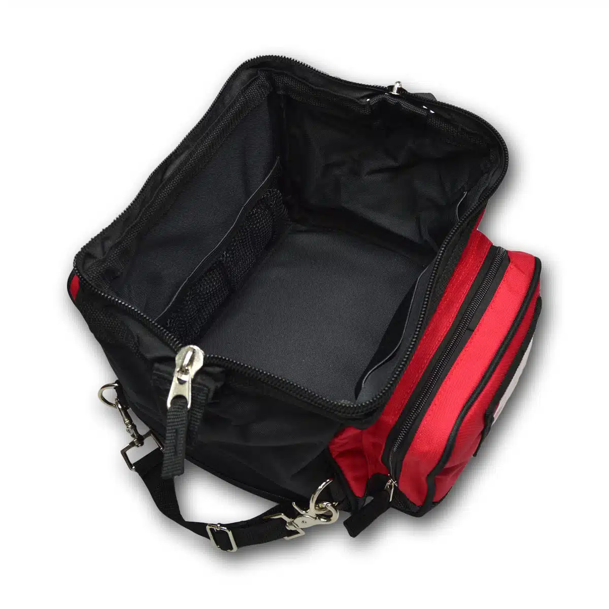 Lightning X multi-purpose wide mouth gear bag with reinforced bottom, mesh pockets, elastic loops, and heavy-duty nylon construction for toiletries, tools, or personal storage