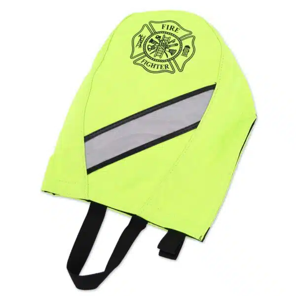 lightning x deluxe fleece lined scba mask facepiece face piece respirator gear bag for firemen firefighter gift with reflective red fluorescent yellow black pink