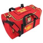 Lightning X LXFB40V FB40 Value Fireman Firefighter Turnout Bunker Gear Bag Cheap Gift Red w/ Fluorescent Zippers Step In customized embroidery name monogram