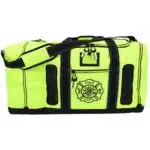 lightning x quad vent mesh vented fireman firefighter turnout bunker gear bag red reflective customizable personalized embroidery monogram step in helmet pocket shoulder strap