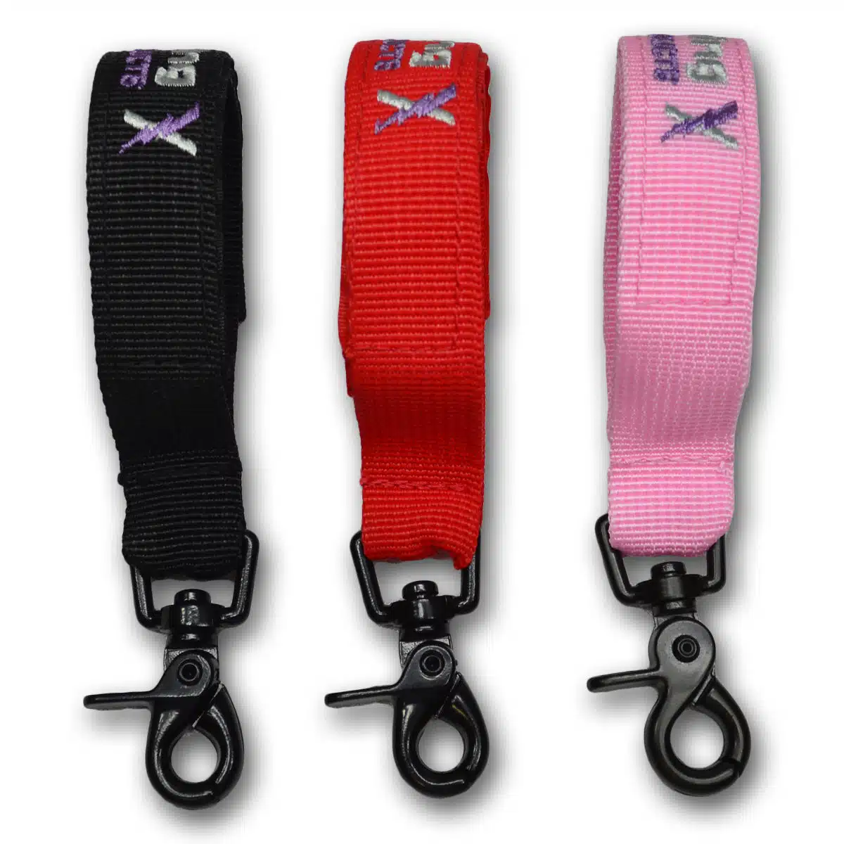 lightning x firemen fireman's firefighter turnout gear glove strap holder clip keeper work mechanics golf construction gardening velcro snap hook red black pink