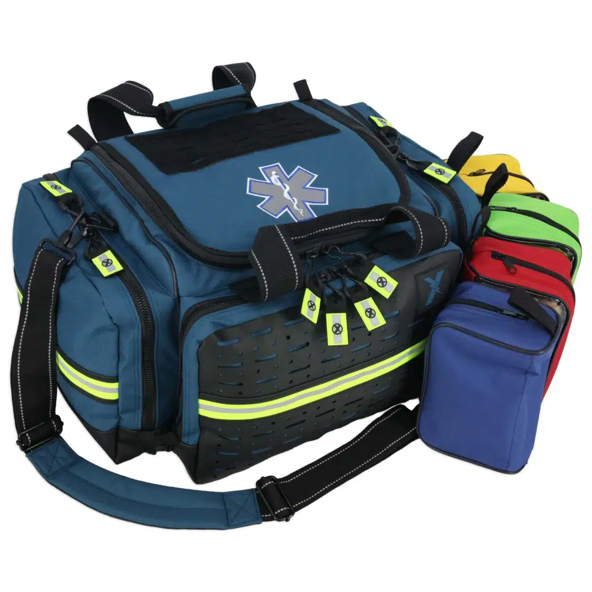 Lightning X LXMB35 Blue Modular Trauma Bag With Colored Pouches