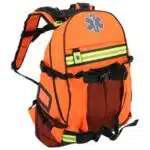 Orange EMT backpack with reflective trim