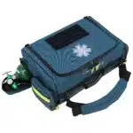 Lightning X LXMB65 Durable modular EMS trauma medical bag with oxygen cylinder access, customizable interior, reflective safety trim, and heavy-duty nylon construction for first responders and emts available in red, orange and blue