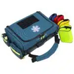 Lightning X LXMB65 Durable modular EMS trauma medical bag with oxygen cylinder access, customizable interior, reflective safety trim, and heavy-duty nylon construction for first responders and emts available in red, orange and blue