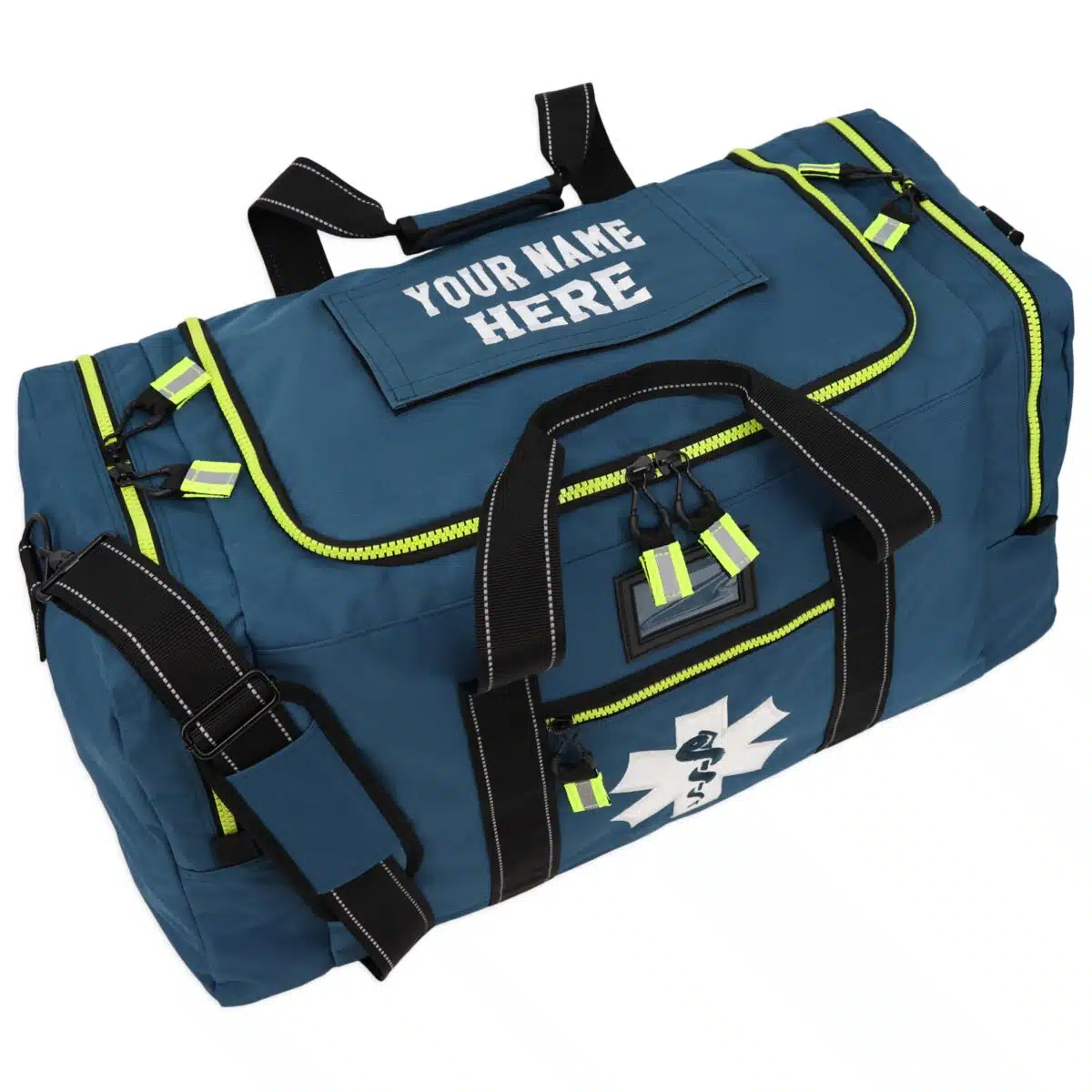 LXRB40 Lightning X Rescue Squad EMS Turnout Gear Jumpsuit Step In Duffel Bag Star of Life Blue Gear Bunker Fire Firefighter for Medics Extrication Jumpsuit custom embroidery monogram embroidered name logo