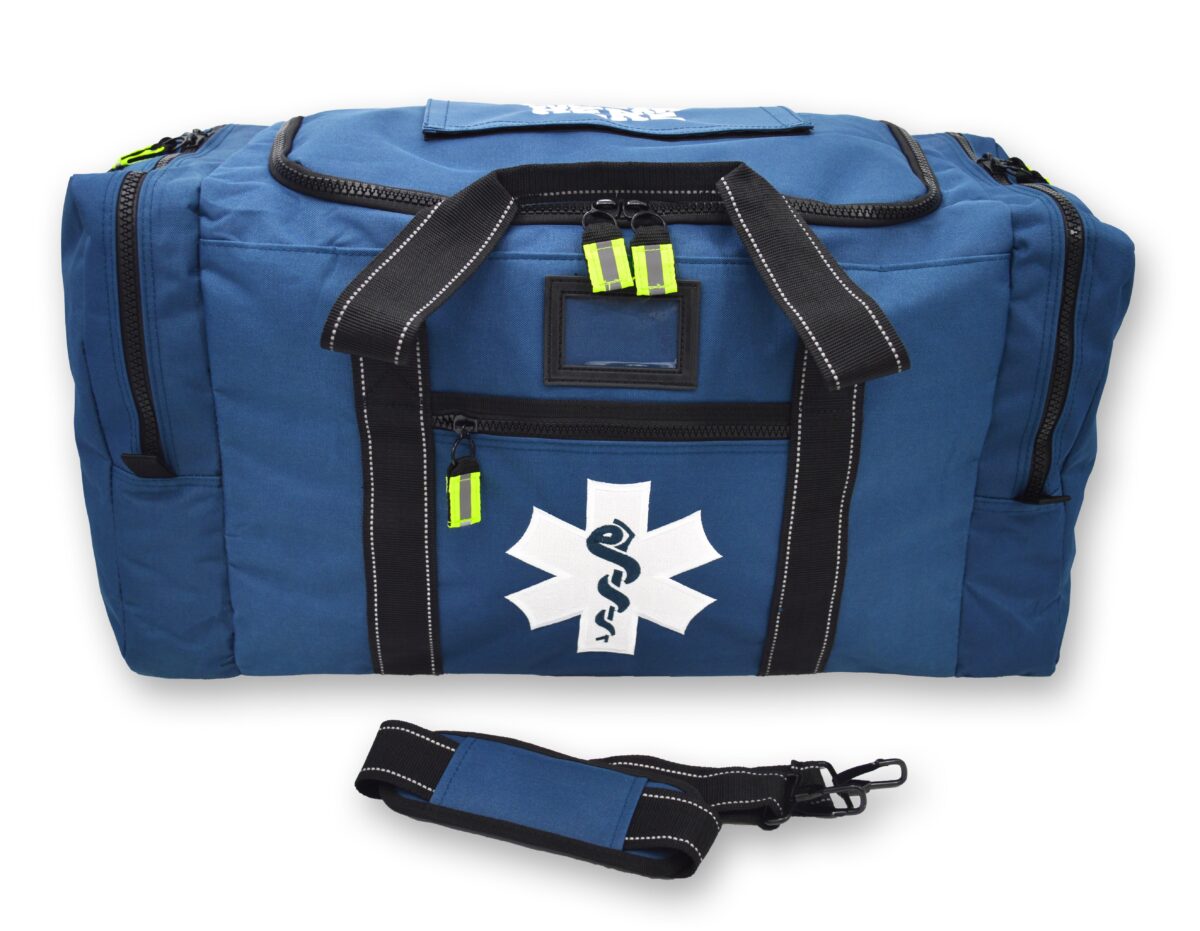 LXRB40 Lightning X Rescue Squad EMS Turnout Gear Jumpsuit Step In Duffel Bag Star of Life Embroidered Customized Embroidery