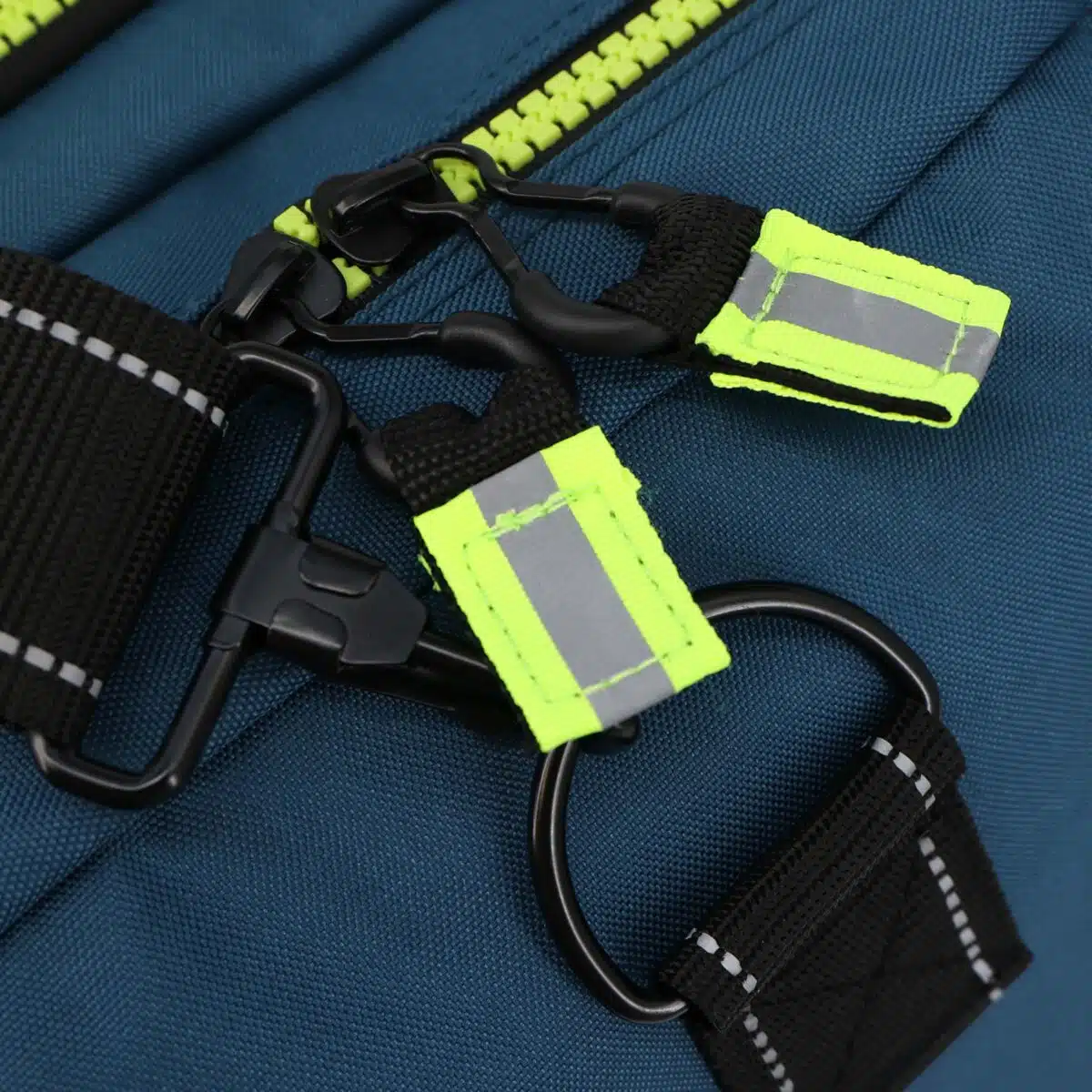 LXRB40 Lightning X Rescue Squad EMS Turnout Gear Jumpsuit Step In Duffel Bag Star of Life Blue Gear Bunker Fire Firefighter for Medics Extrication Jumpsuit reflective