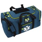 LXRB40 Lightning X Rescue Squad EMS Turnout Gear Jumpsuit Step In Duffel Bag Star of Life Blue Gear Bunker Fire Firefighter for Medics Extrication Jumpsuit