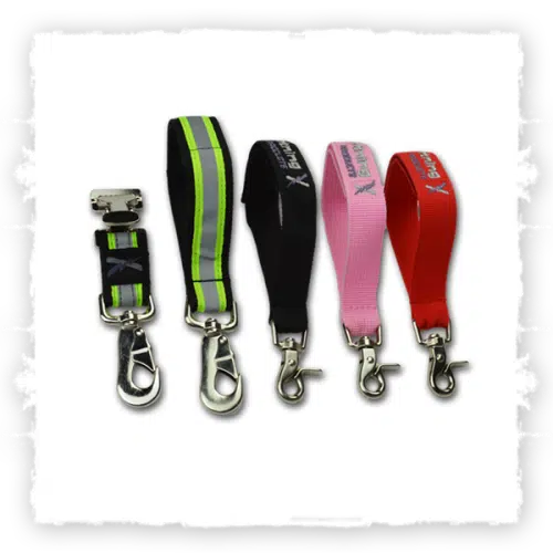 lightning x firemen fireman's firefighter turnout gear glove strap holder clip keeper work mechanics golf construction gardening velcro snap hook red black pink