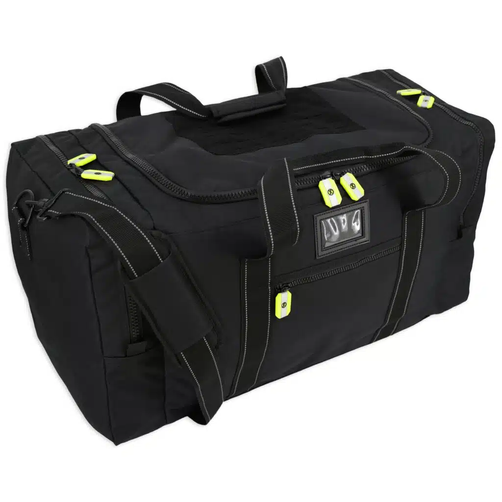 Firefighter police tactical swat overnight duffle duffel gear bag for turnout fire stealth black