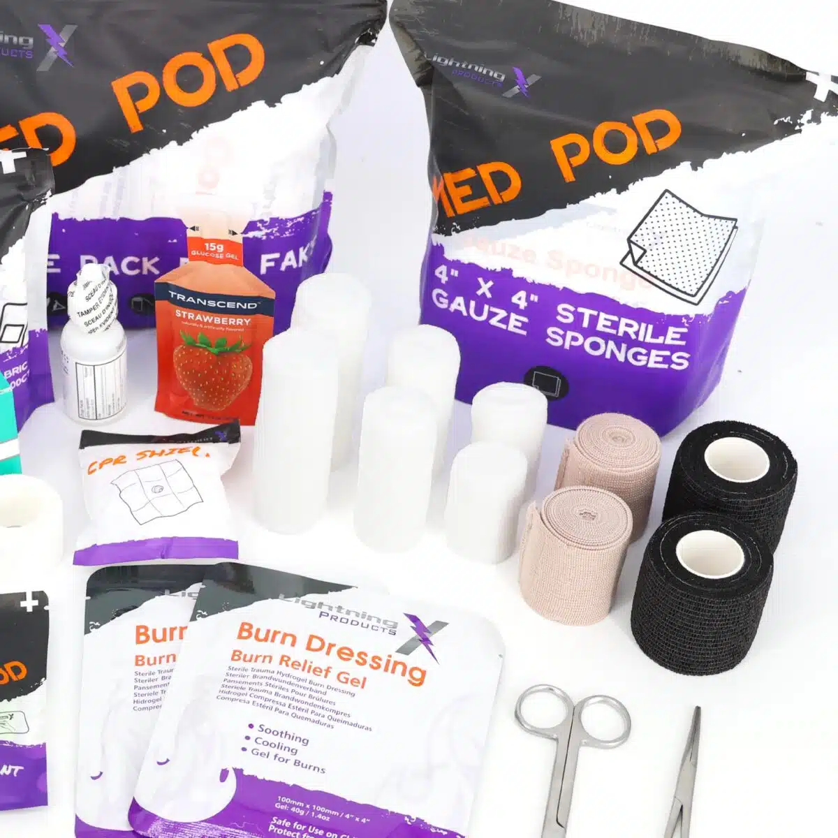 Lightning X Medic First Responder EMT First Aid Basic Trauma Refill Kit A