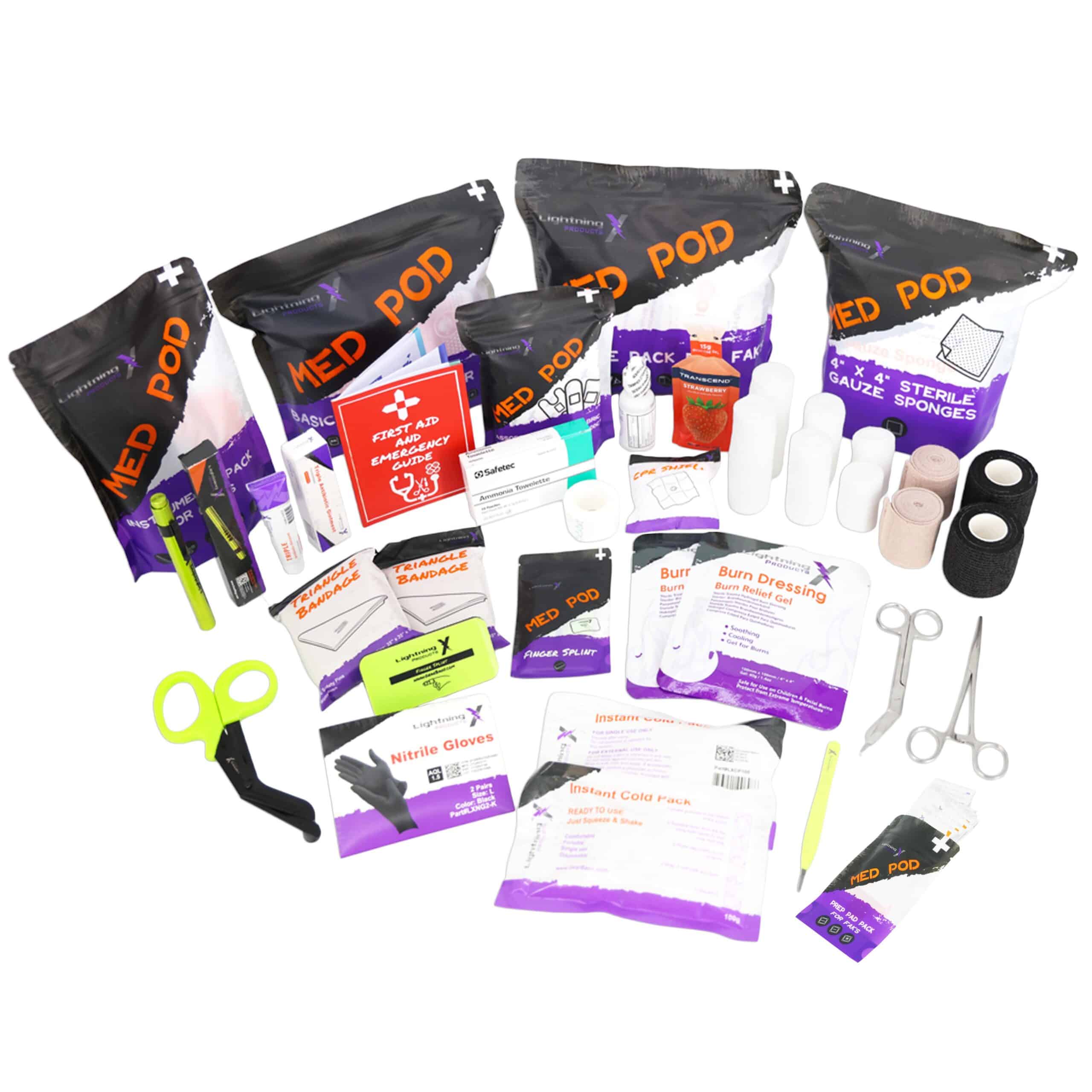 LXSMK-A_2026_NO_BG Lightning X Medic First Responder EMT First Aid Basic Trauma Refill Kit A