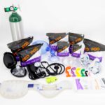 lightning x lxsmk-c advanced first responder ems emt first aid refill kit with medical supplies including o2 cylinder, tourniquet, extrication collar, blood pressure cuff, stethoscope, airway equipment, bandages and more