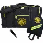 Lightning X LXFB40V FB40 Turnout Gear Bag Package Kit includes Bunker Bag, SCBA Mask Bag, Shoulder Strap & Firefighter Glove Strap Black