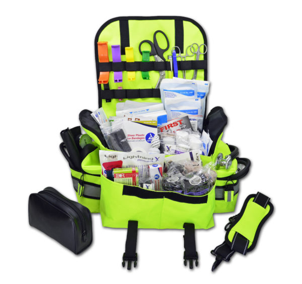 Lightning X Value Compact Medic First Responder EMS/EMT Stocked Trauma Bag w/Sta