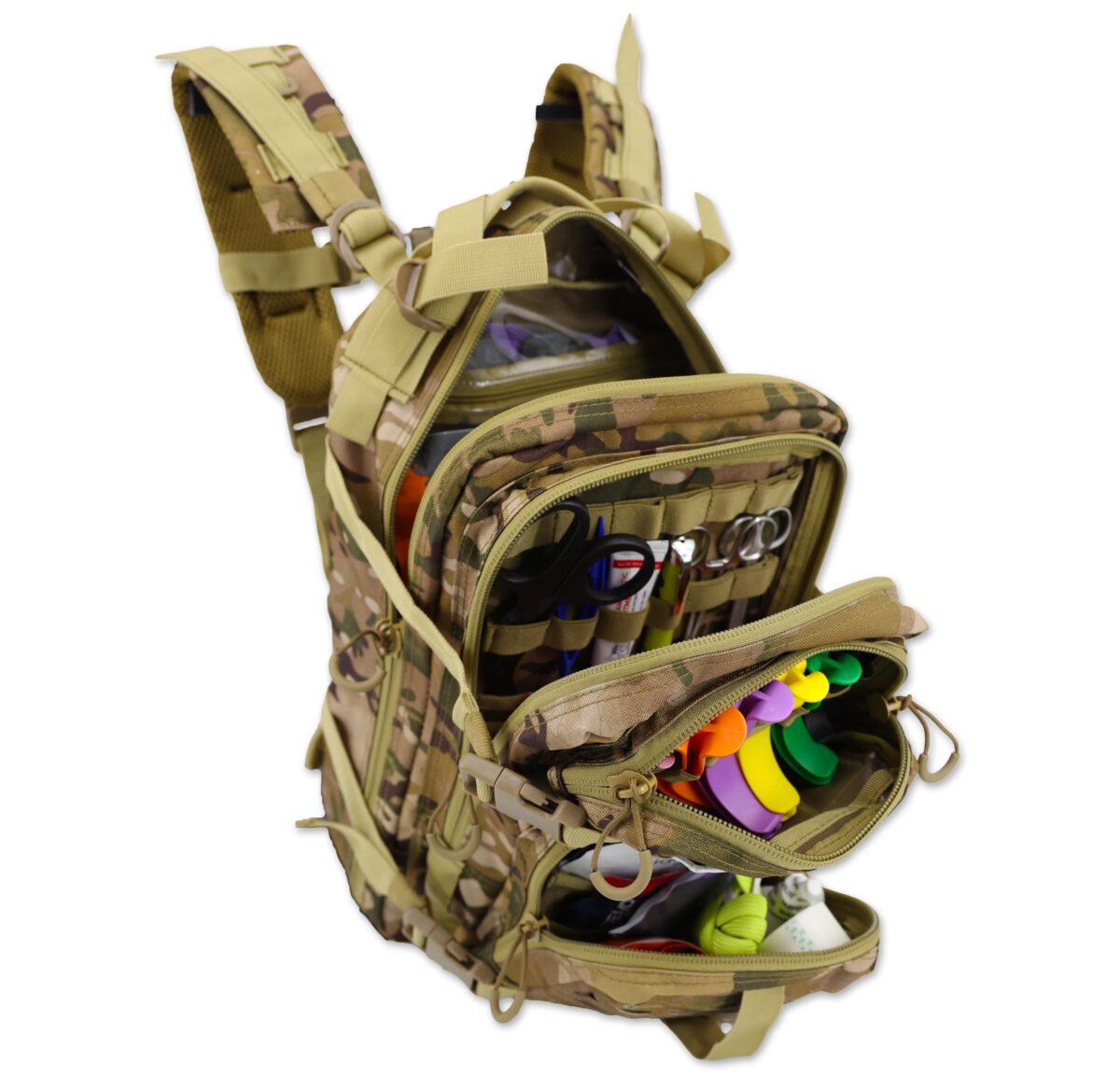 small assault tactical first responder tac med emt medic stocked backpack kit