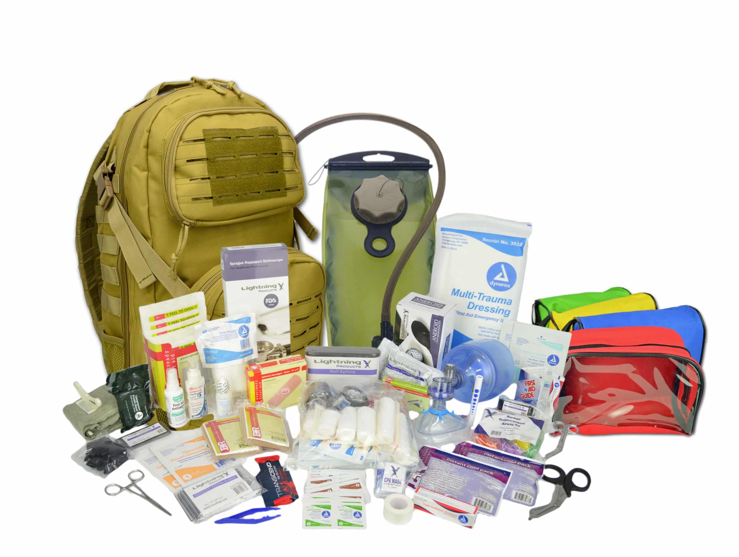 kortademigheid Grit Zo veel Bleeding first aid responder medical backpack and kit