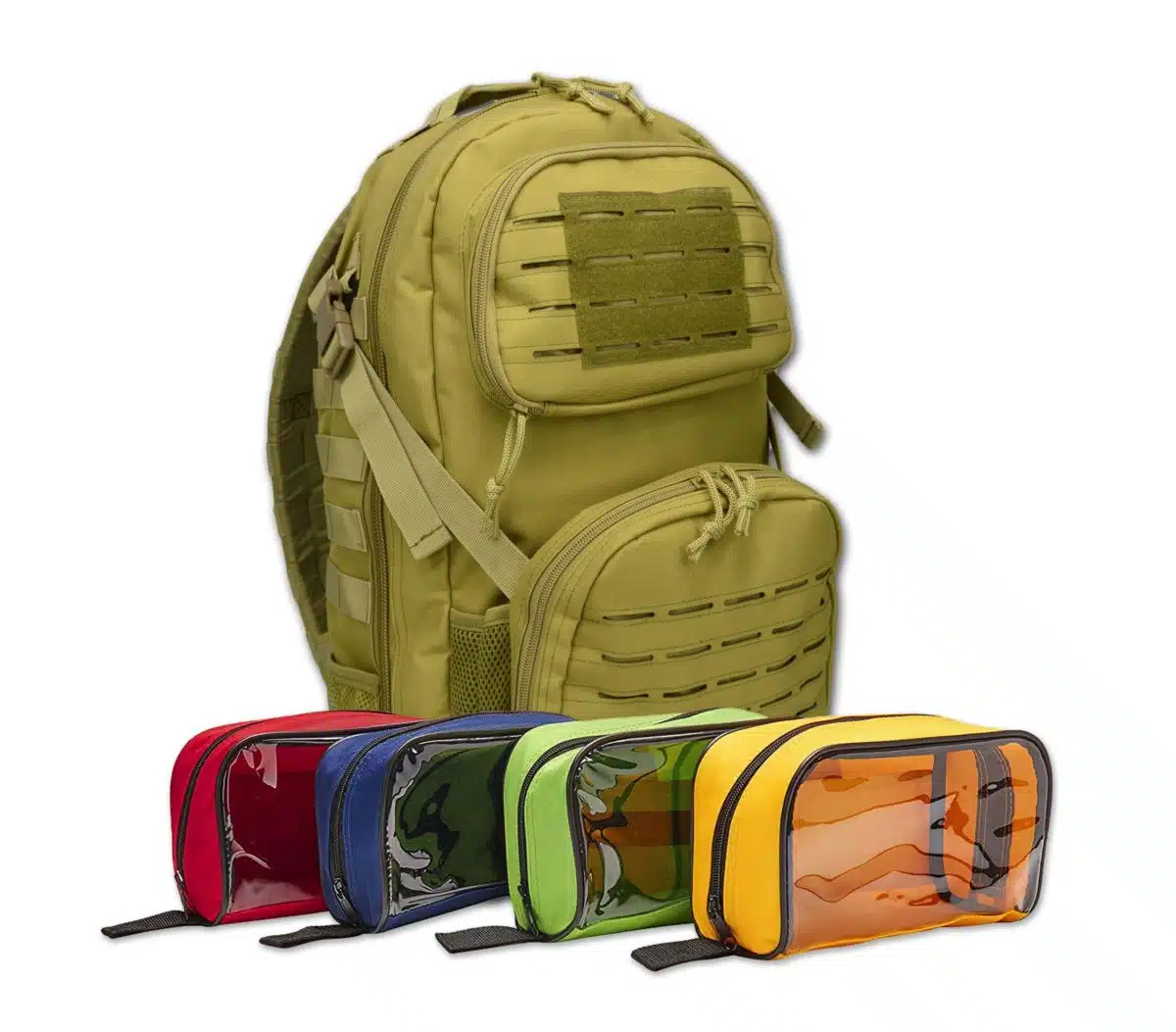 Premium tactical backpack w/ modular pouches & hydration port