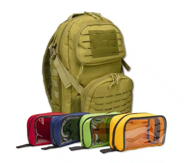 Premium tactical backpack w/ modular pouches & hydration port