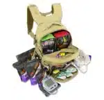 Lightning X premium tacmed molle trauma backpack kit fully stocked gear bag for ems emt first responder w/ first aid supplies including quikclot, tourniquet, israeli bandage, nasal airways and professional medical supplies - TAN