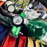 mini o2 oxygen tank valve regulator breathing cylinder o-15lpm 0-25 adjustable flow