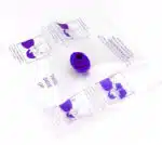 Angled close-up view of CPR face shield