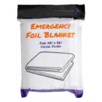 lightning x emergency mylar space blanket, compact life saving foil shield designed for hiking, camping, first aid trauma kits, survival, emergency use