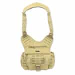 LXMB15-T Lightning X TacMed Sling Pack Messenger Style Cross Shoulder Bag w/ Laser Cut MOLLE Desert Tan