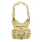 LXMB15-T Lightning X TacMed Sling Pack Messenger Style Cross Shoulder Bag w/ Laser Cut MOLLE Desert Tan