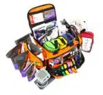 lightning x mb35-skf modular intermediate pre stocked first responder emt trauma first aid bag with advanced fill kit red, blue, orange or black