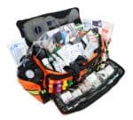 lightning x lxmb50 mb50-skd stocked oxygen trauma duffle professional ems emt first responder medic kit includes o2 cylinder, regulator and over 200 supplies. Available in red, blue and orange