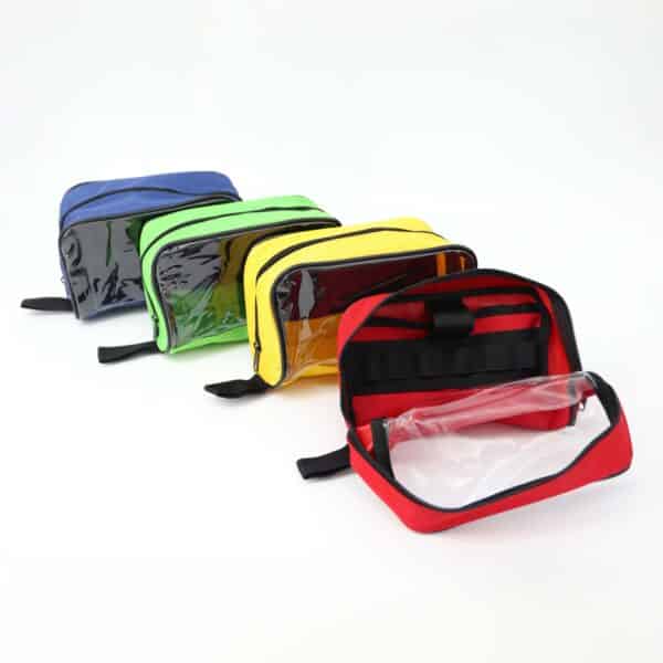 EMS accessory pouch kit for EMT trauma bags with red blue green yellow organizer pouches by Lightning X