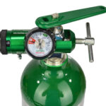 Lightning X Mini O2 Oxygen Tank Regulator 0-15lpm for breathing cylinder adjustable flow rate with wrench