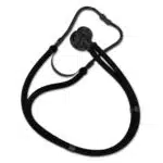 lightning x LXSRS-BK sprague rappaport dual tube stethoscope for nurse, emt, first aid diagnostic, inexpensive stealth matte black