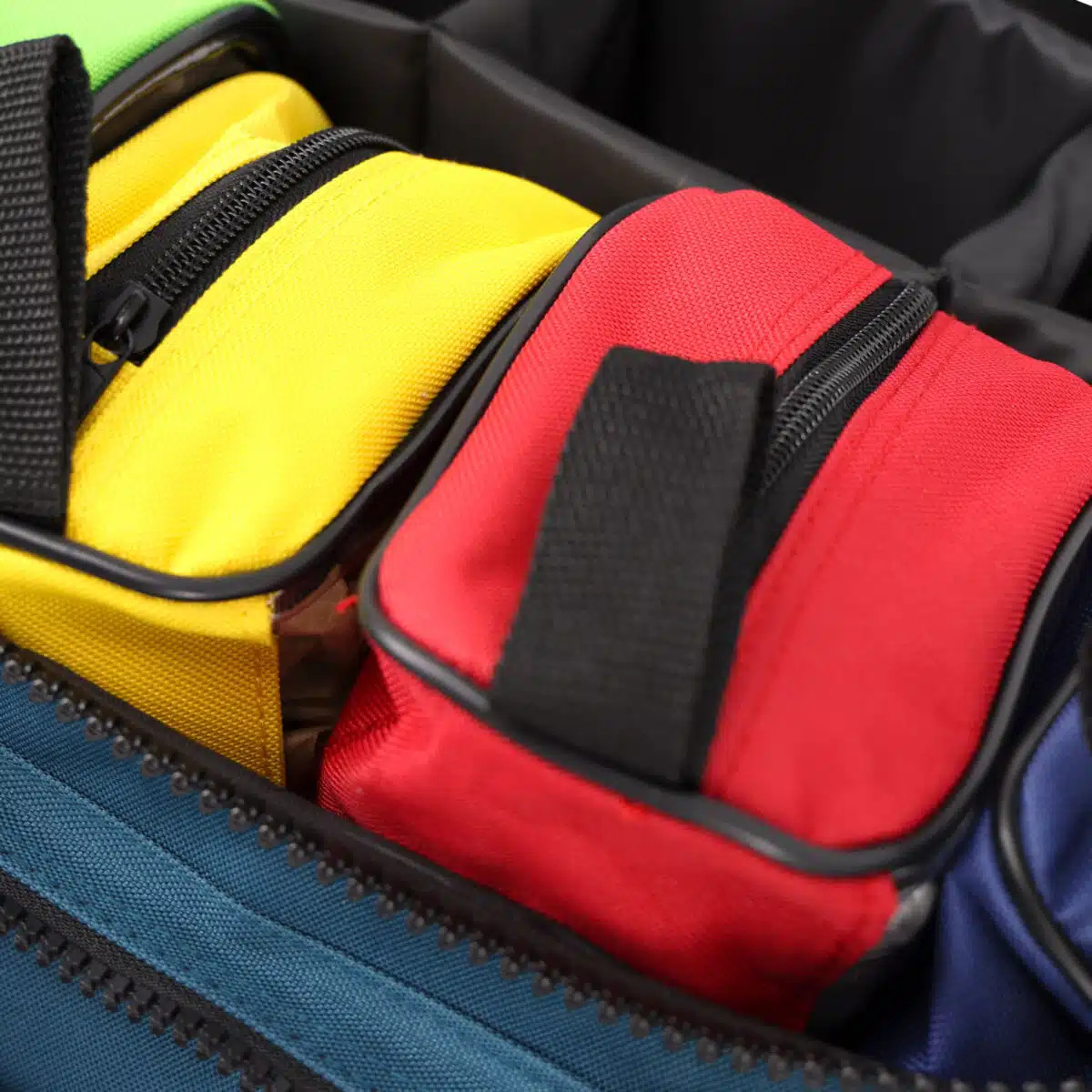 lightning x mb35 lxmb35 trauma bag with removable color coded organizer pouches for medical supplies