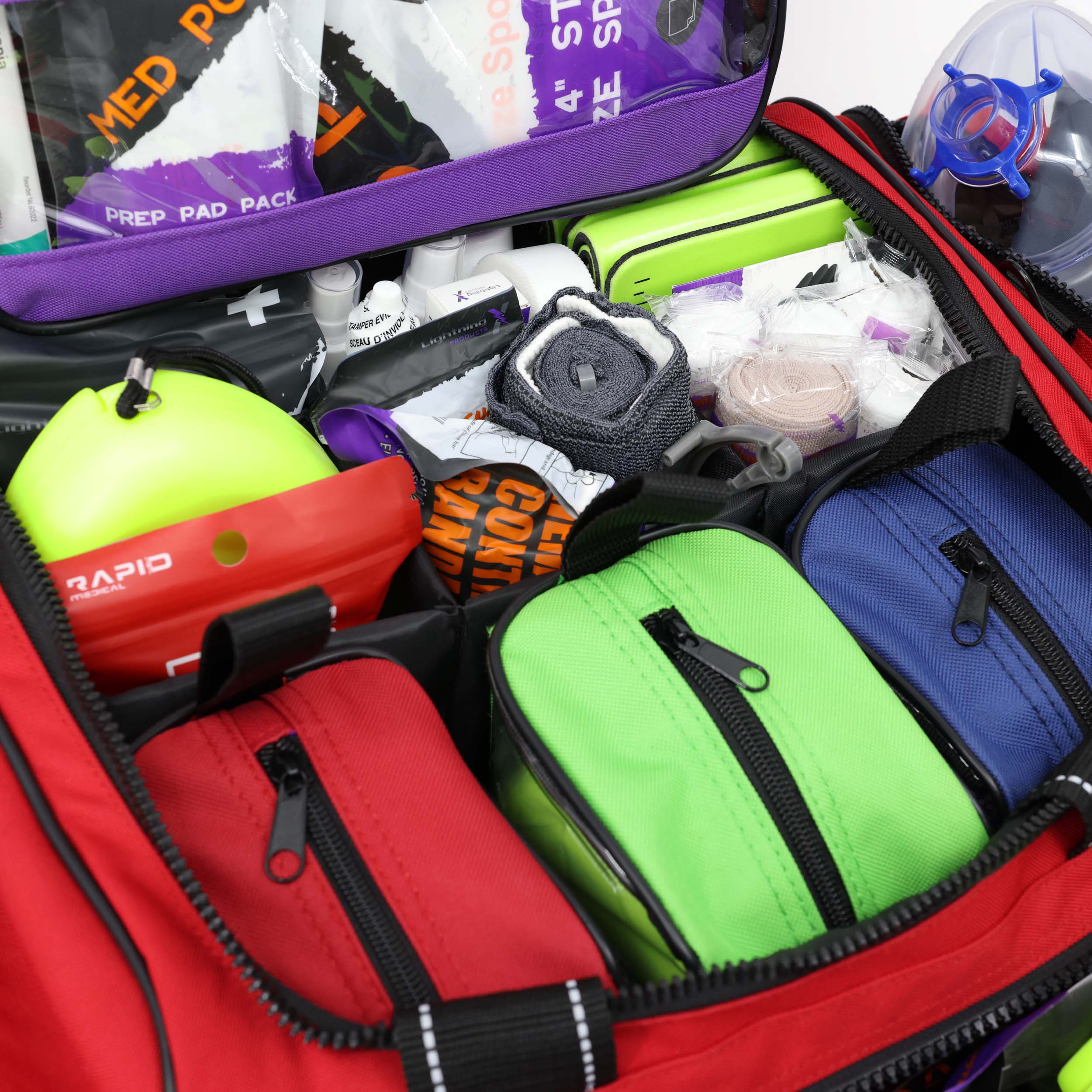 Lightning X Modular Trauma Kit w/ Colored Pouches | MB35-SKF