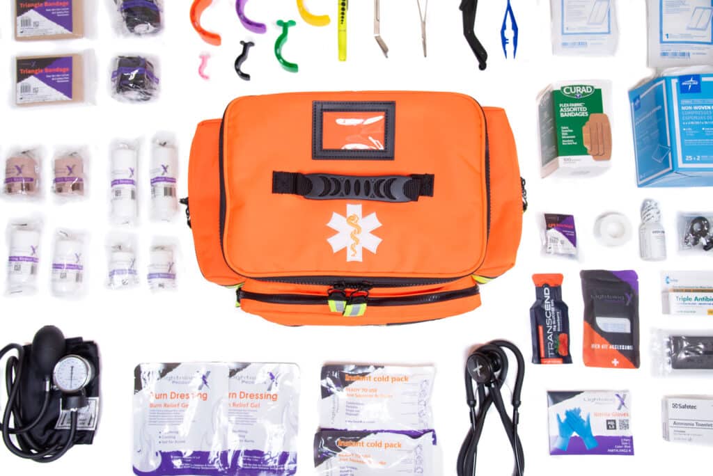 Mid-Sized First Responder EMT Bag w Standard Fill Kit B