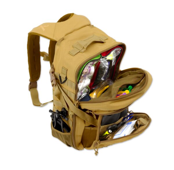 lightning x tactical modular tac/med stocked emt first responder backpack for medics bleeding control