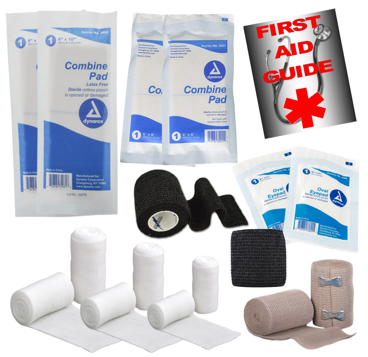 bandage gauze first aid refill kit