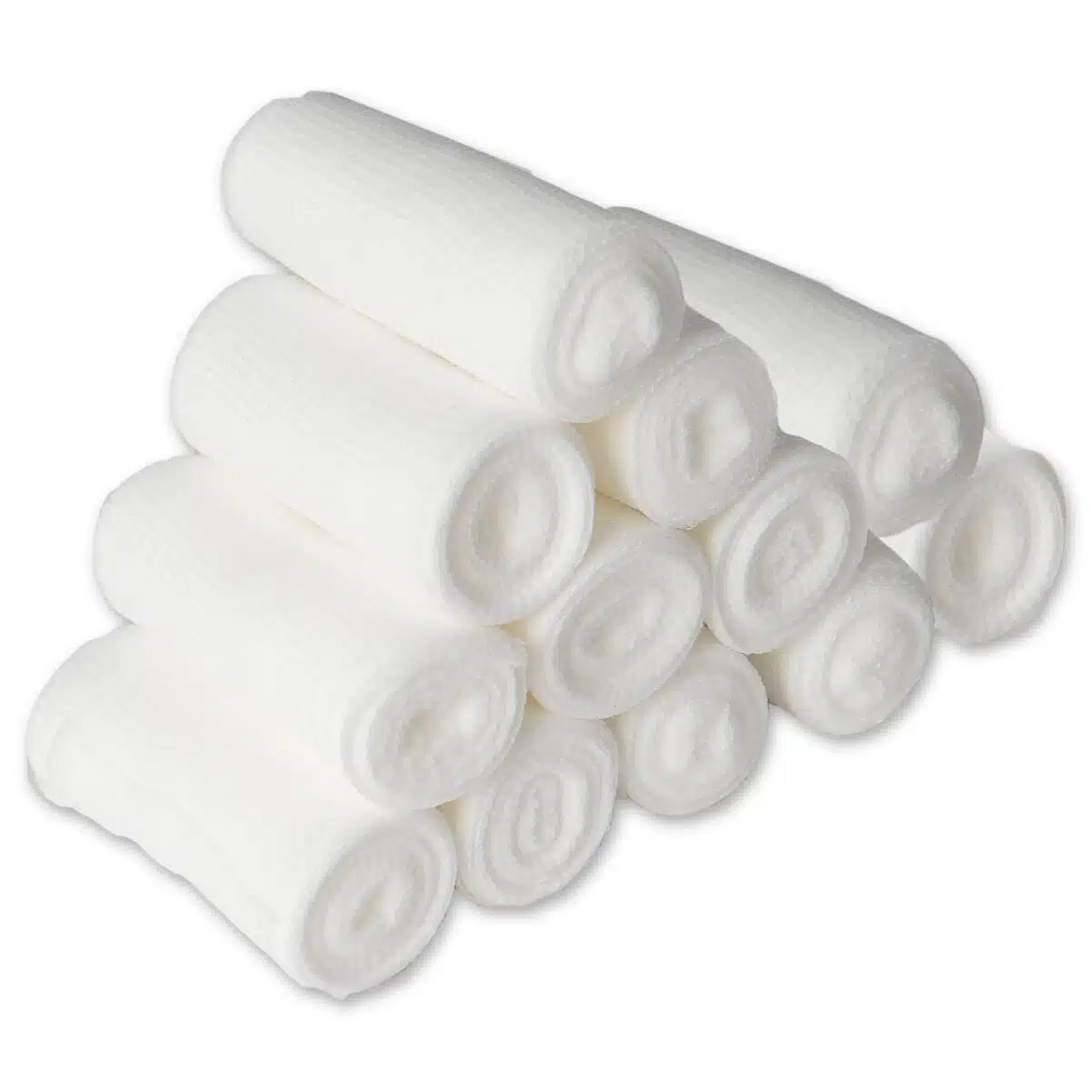 lightning x conforming stretch gauze roll rolled roller bandage 3" x 4.1yd individually wrapped pack of 12 rolls