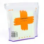 Rear view of roll splint package