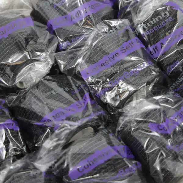 lightning x tactical black cohesive self adherent bandage wrap gauze 2" x 5 yards cling roll, great for first aid, tattoo and medical emergencies